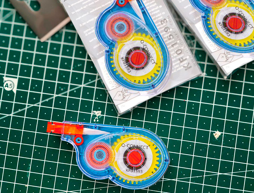 CORRECTOR Q-CONNECT CINTA BLANCO 5 MM X 8 MT