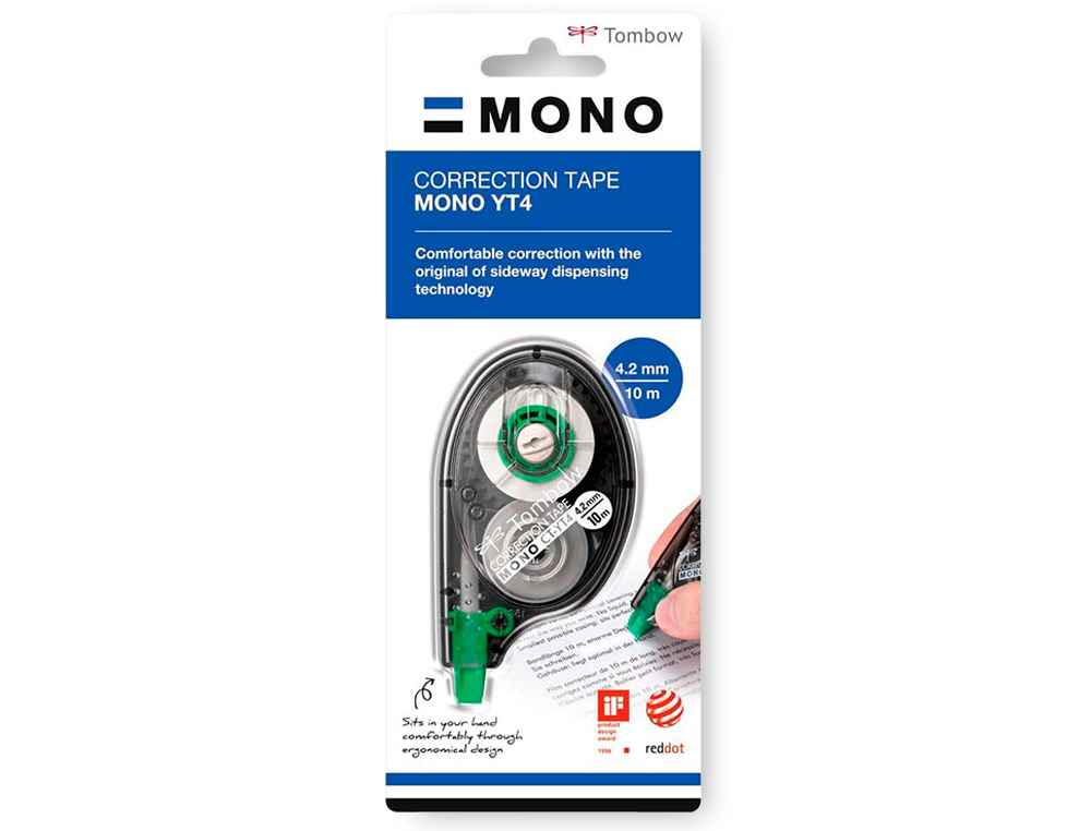 CORRECTOR TOMBOW MONO CT-YT4 CINTA 4,2 MM X 10 MT