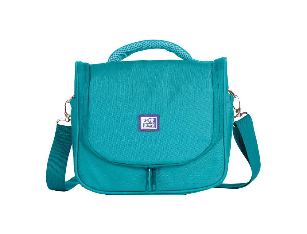 BOLSA ISOTERMICA OXFORD B-FOODIE RPET COLOR VERDE AQUA 220X250X160 MM