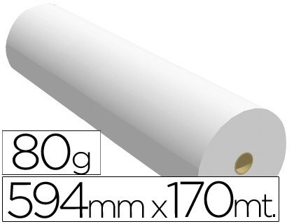 PAPEL REPROGRAFIA PPC PARA PLOTTER 594X170MT 80 GR