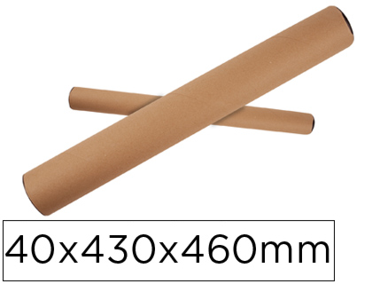 TUBO DE CARTON APLI PORTADOCUMENTOS TAPA PLASTICO 40X430X460 MM