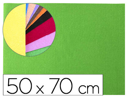 GOMA EVA LIDERPAPEL 50X70CM 60G/M2 ESPESOR 2MM TEXTURA TOALLA VERDE