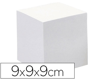 TACO PAPEL QUO VADIS ENCOLADO BLANCO 680 HOJAS 100% RECICLADO 90X90X90 MM 90 GR