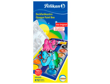 ACUARELA PELIKAN K12 ESTUCHE PLASTICO 12 COLORES